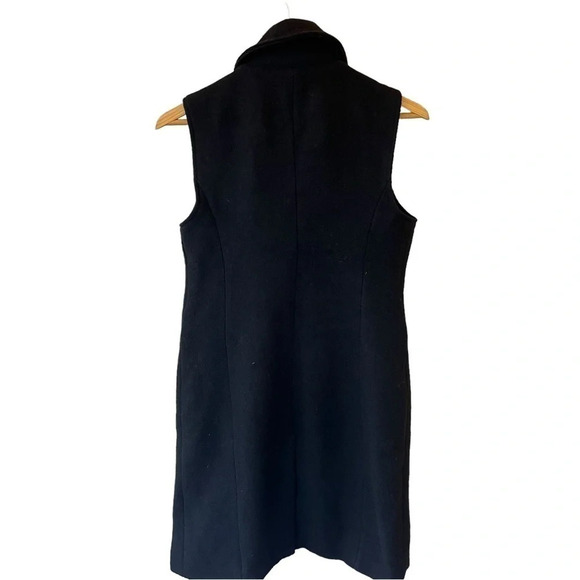 NWT 7 for all Mankind Motorcyle Long Asymmetrical Zip Vest Size X-Small - Picture 7 of 8